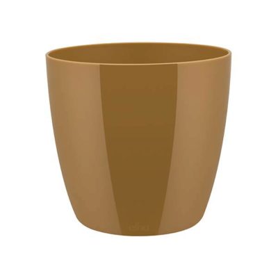 Gold Round Pot Cover 14cm